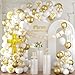 Sllyfo First Communion Decorations Balloon Garland Arch Kit Baptism Decoration First Holy Communion Decorations with God Bless Banner Primera Communion Decor Balloons First Communion for Boy Girl - Image 3