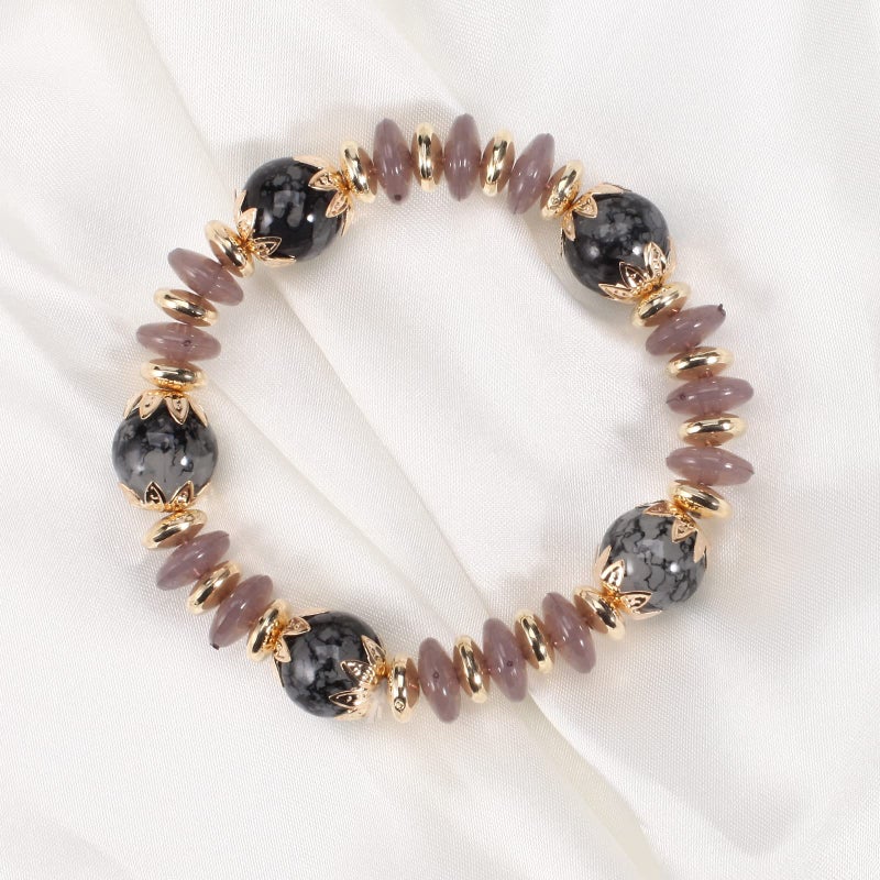 Lonext Bohemia Stackable Bracelets for Women Vintage Multi Layer Beads Bracelets Charm Stretch Beach Bangle - Image 5