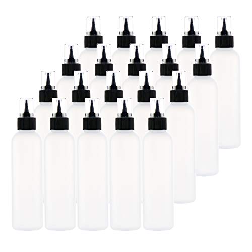 Kingrol 20-Pack Easy Squeeze Writer Bottles, 4 Ounces Soft Applicator Bottle for Paint, Glue, Glaze, DIY Craft, Art - Image 1