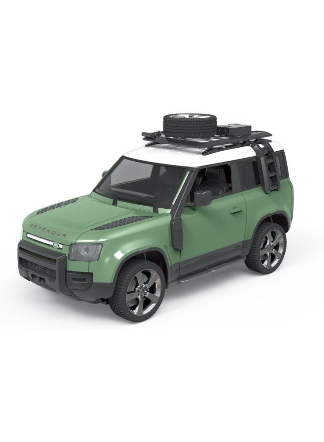 RW Land Rover Defender Remote Control Car 1:12 Scale 2.4GHz RC Off-Road SUV Toy with Lights, Rechargeable 7.2V Battery, Full Function Control, Realistic Design,  Colors for Kids 6+ green - Image 1