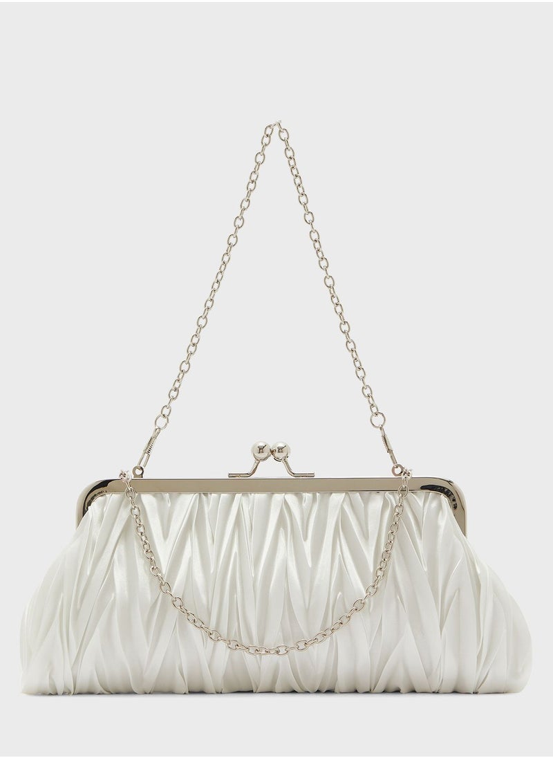 Ella Limited Edition - Pleated Satin Clutch Bag - Image 1