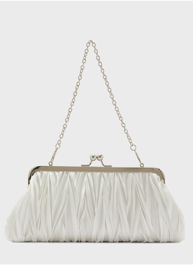 Ella Limited Edition - Pleated Satin Clutch Bag - Image 1