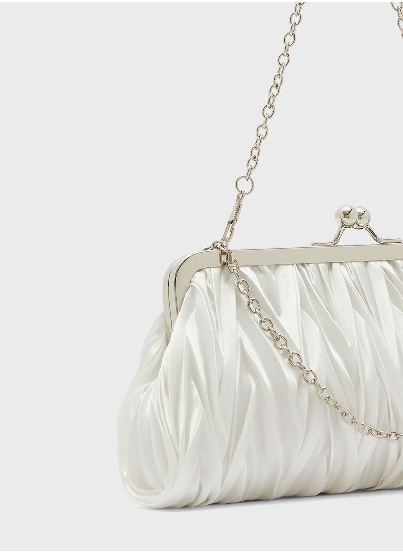 Ella Limited Edition - Pleated Satin Clutch Bag - Image 1