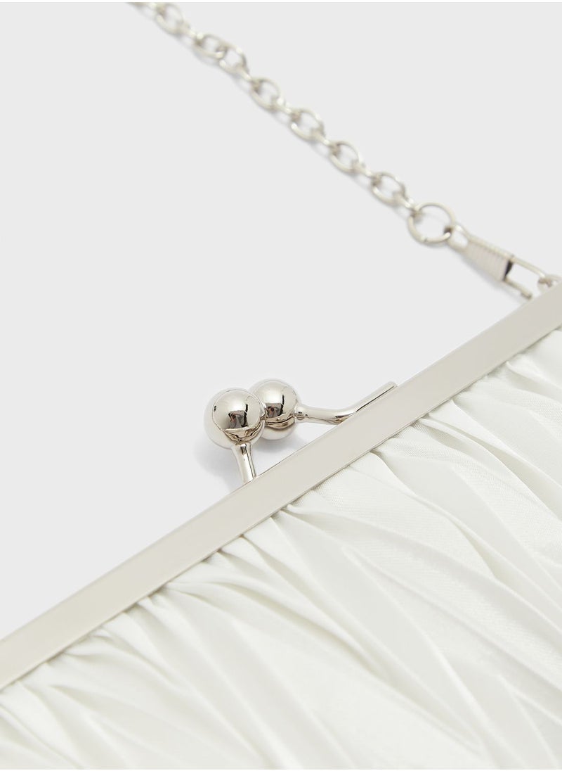 Ella Limited Edition - Pleated Satin Clutch Bag - Image 1