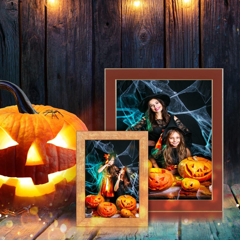 CORE ART 5x7 Picture Frame Gold Photo Frame  5 by 7 Colorful Frame with HD Plexiglass  Wall or Tabletop Display - Image 3