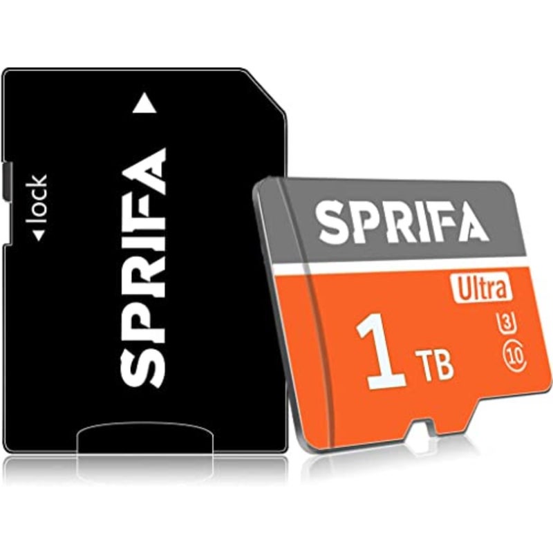بطاقة Micro SD سعة 1024 جيجابايت للهواتف الذكية التي تعمل بنظام Android/الكمبيوتر اللوحي/ملاحة السيارة/الطائرة بدون طيار، فئة السرعة العالية 10، UHS-I، أسود، أداء موثوق - Image 3