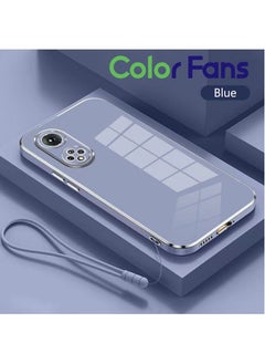 Mobile Phone Case for Huawei Nova 9 Electroplated Protective Case Gold-Blue