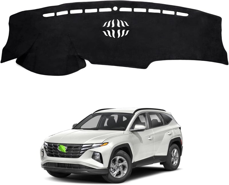 Autorder Different assemble options Dashboard Cover Mat for Hyundai Tucson 2022 2023 2024 Accessories Dash Cover Flannel Dash Mat Sunshade Glare UV Rays Protector (Only fit 4.2 inch Digital Cluster,not fit 10.25 inch) Cross-material combo compatible - Image 1