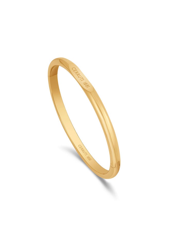 CERRUTI 1881 Flavia Gold Logo Bangle Bracelet for Women - Image 1