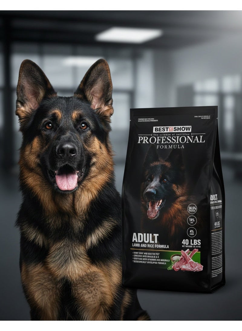 PROFESSIONAL Adult Dog Dry Food Lamb and Rice Formula 18.14kg High Protein Nutrition for Adult Dogs - Image 4