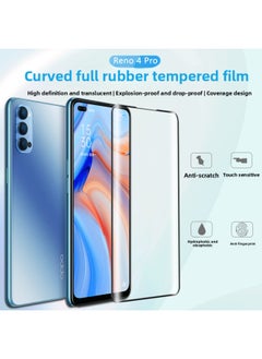 Generic Suitable For OPPO FIND X5 Tempered Film Full Glue FIND X2 Mobile Phone Film RENO4/5/6/7PRO Tempered Film-Color:Jelly Full Glue (latest Version)-Size:RENO5PRO  - Image 2
