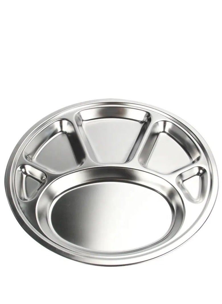 Queen 2 Stainless Steel Tray Divided Into 6 Compartments - Image 2
