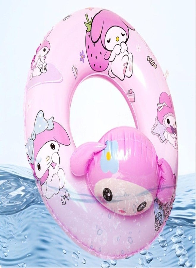 ZQBIEE ZQBlEE Kuromi Swimming Ring Fun and Play Floaters Tube Safe Anti-flip for Pool Party Kids (Melody) - Image 4