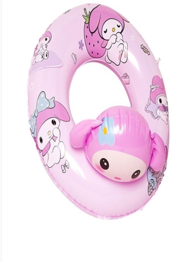 ZQBIEE ZQBlEE Kuromi Swimming Ring Fun and Play Floaters Tube Safe Anti-flip for Pool Party Kids (Melody) - Image 1