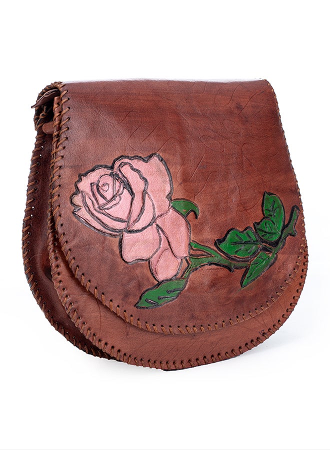 Sheer Fashionable Leather Crossbody Bag - Image 2