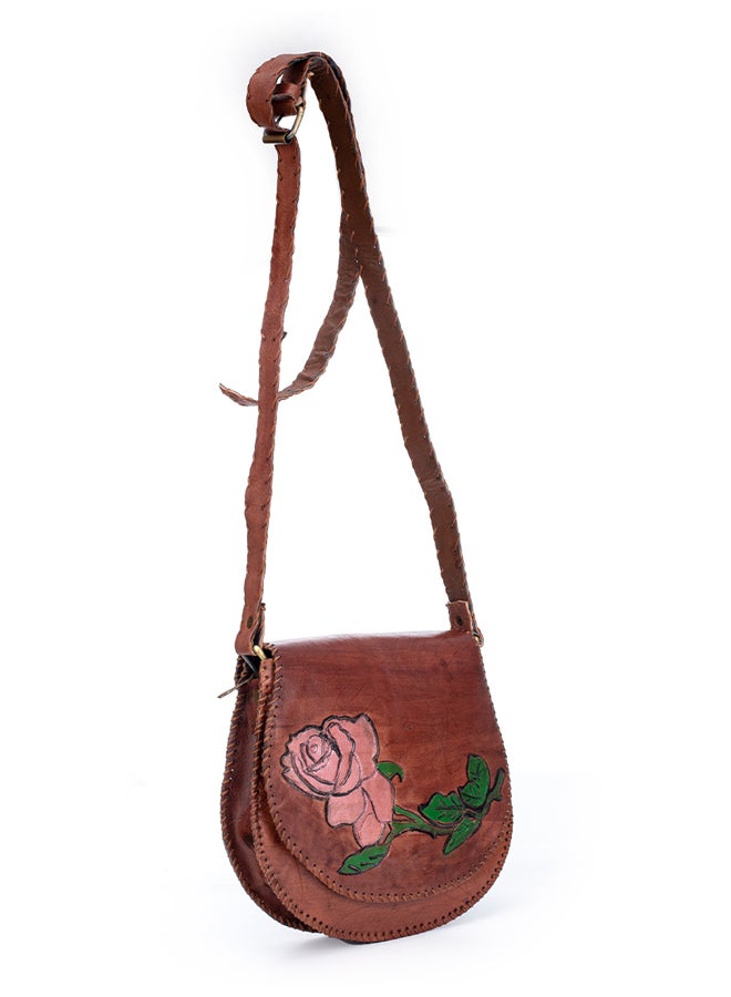 Sheer Fashionable Leather Crossbody Bag - Image 3