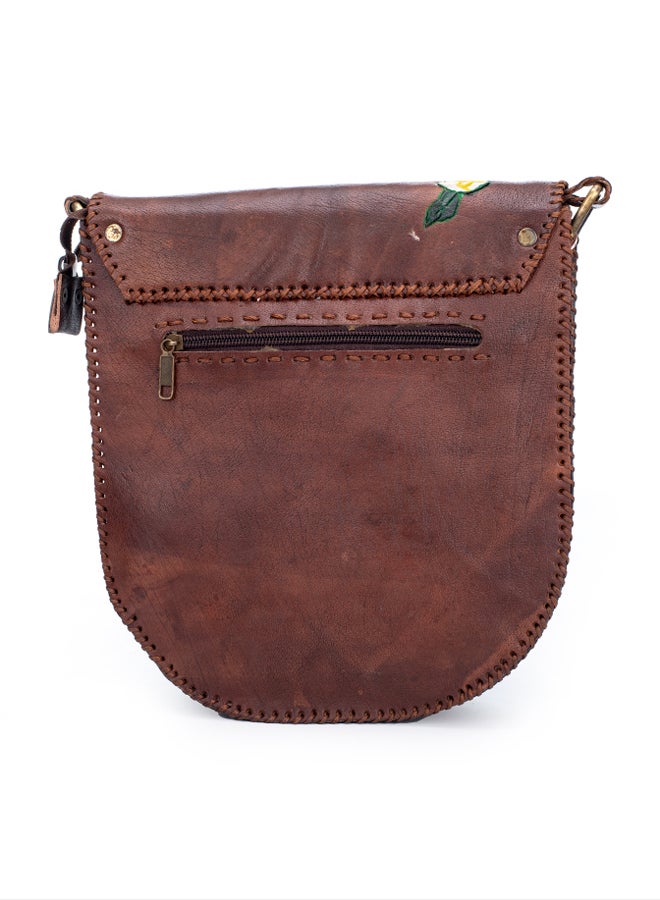 Sheer Fashionable Leather Crossbody Bag - Image 4