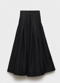 MANGO Flared Pleated Detail Skirt  - Image 5