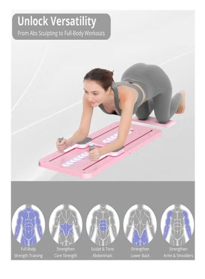 JAJEEK Multifunctional Sliding Pilates Reformer Board – Ab & Core Workout Trainer with Timer, Home Exercise Machine for Full-Body Strength, Flexibility, Balance & Endurance Training - Image 3