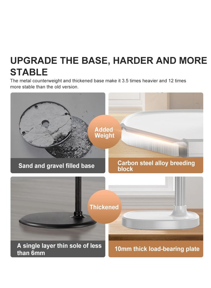 Excefore Cell Phone Stand Aluminum Alloy Adjustable Cell Phone Stand Experience Ultimate Comfort and Stabilityfor Desk and Home Use - Image 3