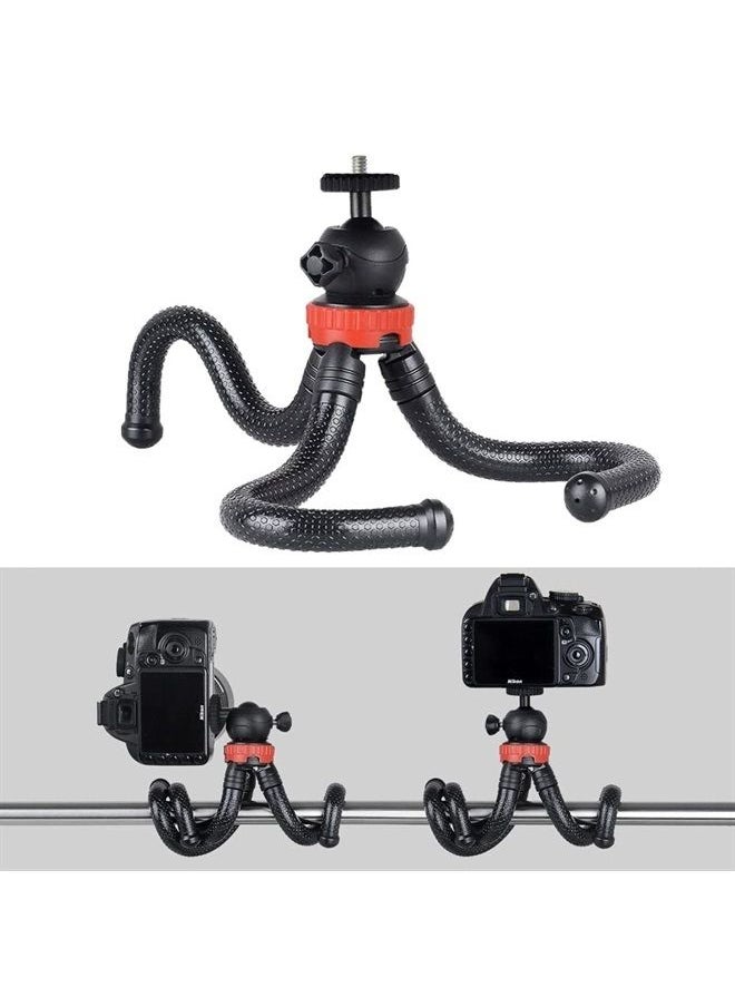 KING BEST - KingBest Video Vlogging Kit with LED Light, YouTube Starter Kit for iPhone/Android, Smartphone 2-in-1 Flexible Tripo+Microphone Light Kit for Starter/Kids, Perfect for Filming Instagram Videos - Image 1