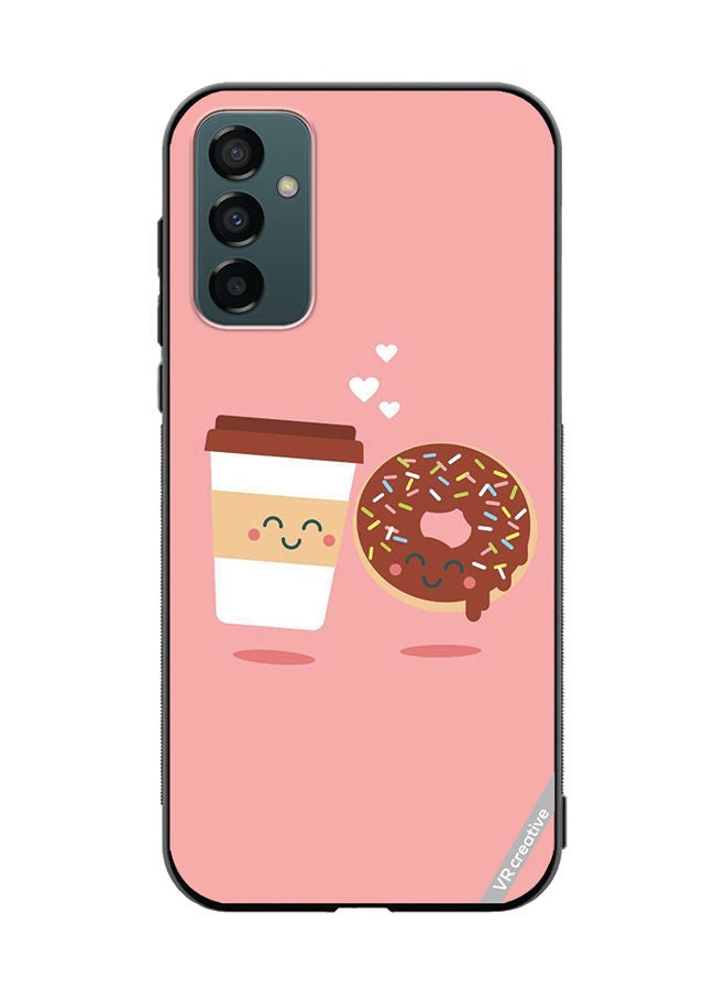 VR CREATIVE Protective Case Cover For Samsung Galaxy M23 Donut And Coffee Design Multicolour - Image 1