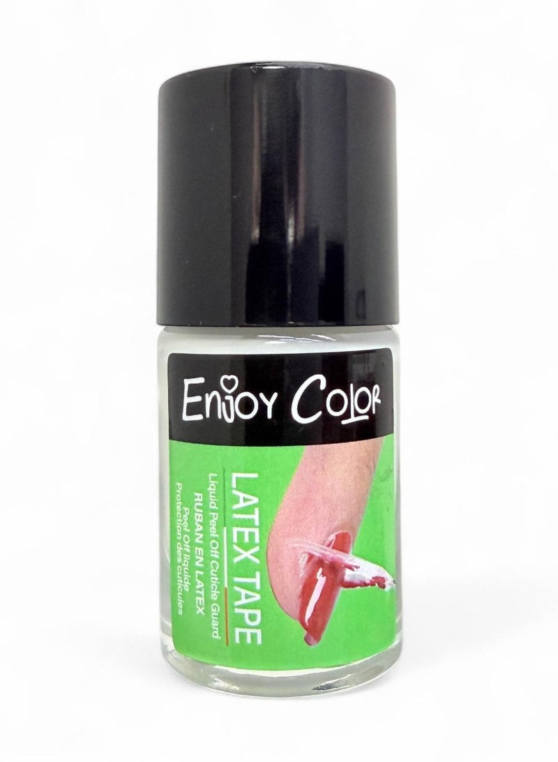 إنجوي كالر لاصق لاتكس سائل قابل للتقشير للأظافر – حاجز للبشرة المحيطة بالأظافر، يجف بسرعة وآمن على البشرة – 10 مل