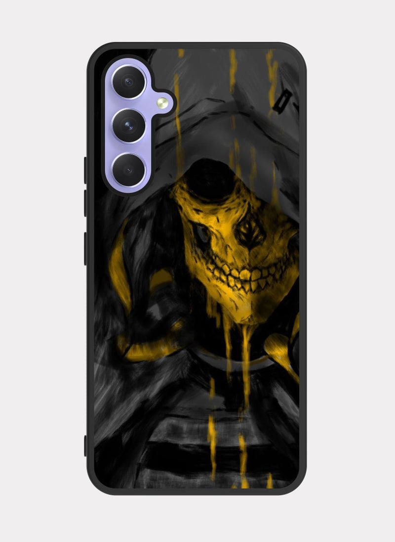 PXLAAT Samsung Galaxy A54 case cover Golden Skull - Image 1