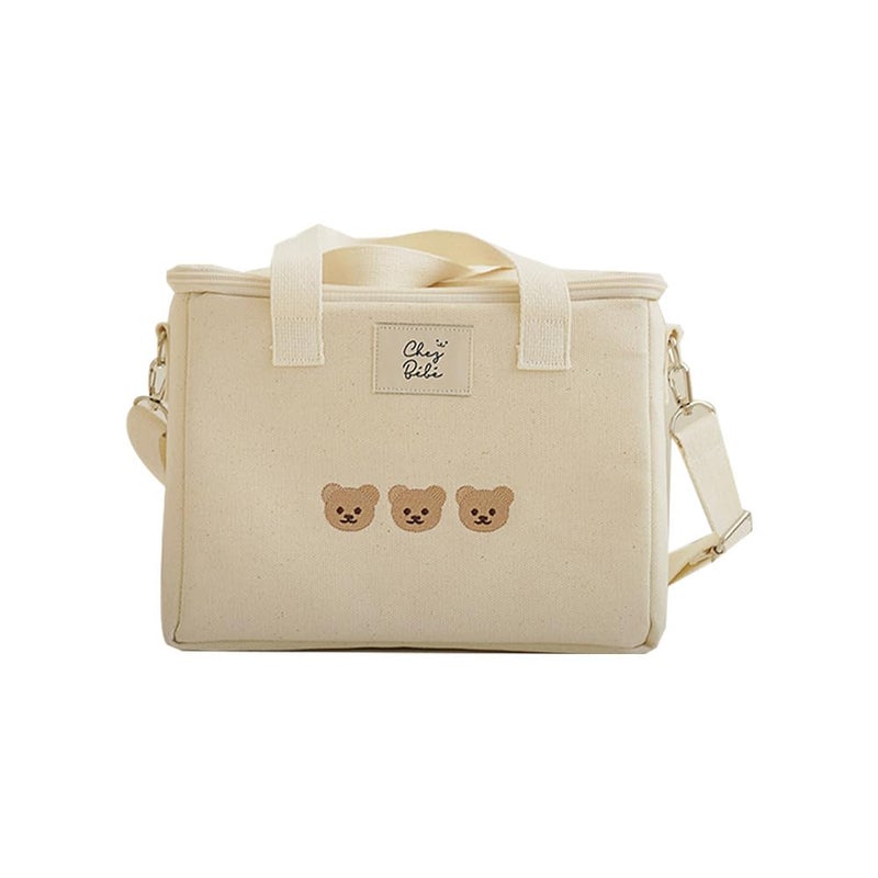 Richtrue Kawaii Lunch Bag For Girls Lunch Box Insulated Cute Lunch Bags For Women Insulated Lunch Box For Kids (Beige) - Image 1