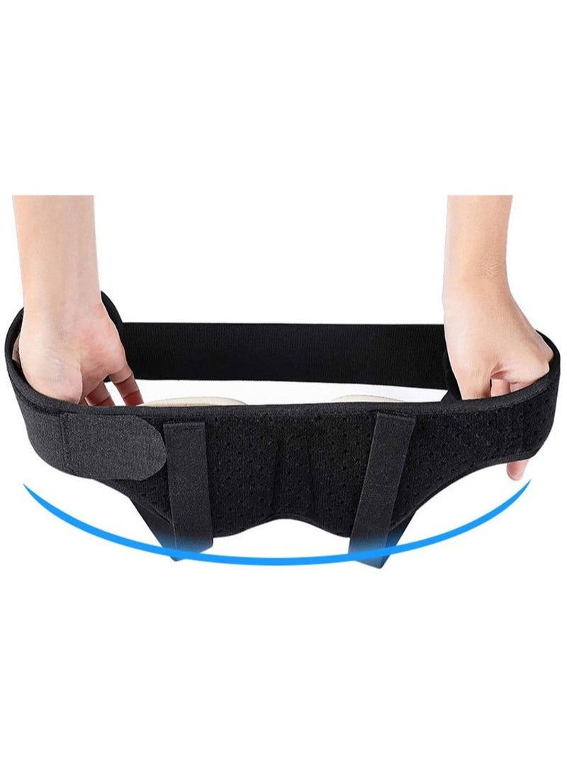 HaLunhi - Hernia Belt for Men - Inguinal Hernia Support for Men and Women Medical Hernia Brace Inguinal Truss for Single/Dual Sports Hernia Adjustable Waist Belt with 2 Removable Compression Pads - Image 1