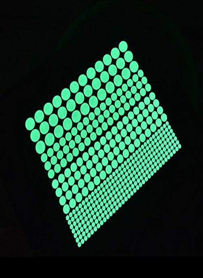Qintreesify 1 Sheet Glow in The Dark Wall Stickers,407 Pcs Removable Glow in Dark Dots Wall Decals,Adhesive Dots Luminous,Glow in The Dark Ceiling Stickers,Wall Treatments and Supplies - Image 5