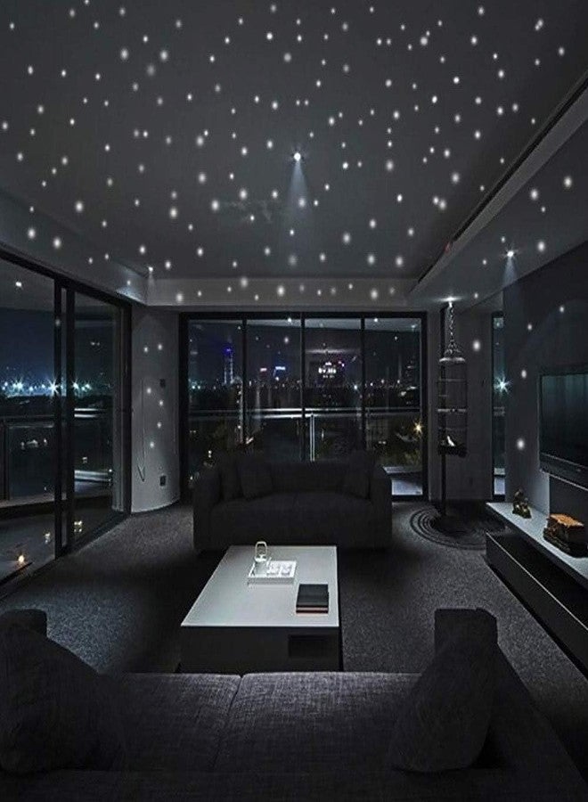 Qintreesify 1 Sheet Glow in The Dark Wall Stickers,407 Pcs Removable Glow in Dark Dots Wall Decals,Adhesive Dots Luminous,Glow in The Dark Ceiling Stickers,Wall Treatments and Supplies - Image 2
