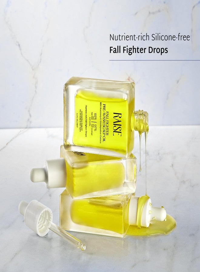 Raise Fall Fighter Pre-Wash Scalp Oil | Infused with Rosemary, Turmeric, Neem & Hemisqualane | 93% Less Hair Fall & 97% Less Breakage | Lightweight, Silicone Free Hair Strengthener | 48ml - Image 4