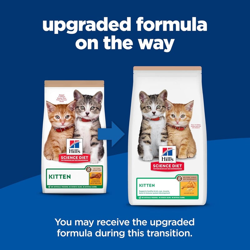 Hills طعام جاف للقطط الصغيرة من هيلز ساينس دايت بدون ذرة أو قمح أو صويا - 35 رطل - Image 2