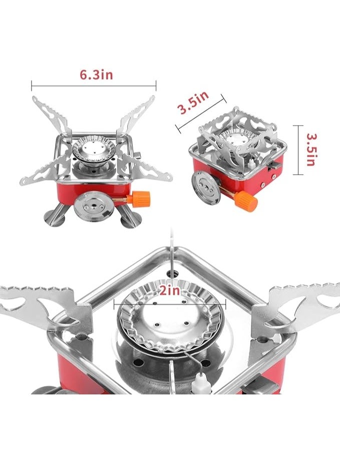 متجلر ماى سوق :موقد غاز تخييم محمول وقابل للطي - شعلة قوية ومدمجة للرحلات والمشي الطويل - Image 2