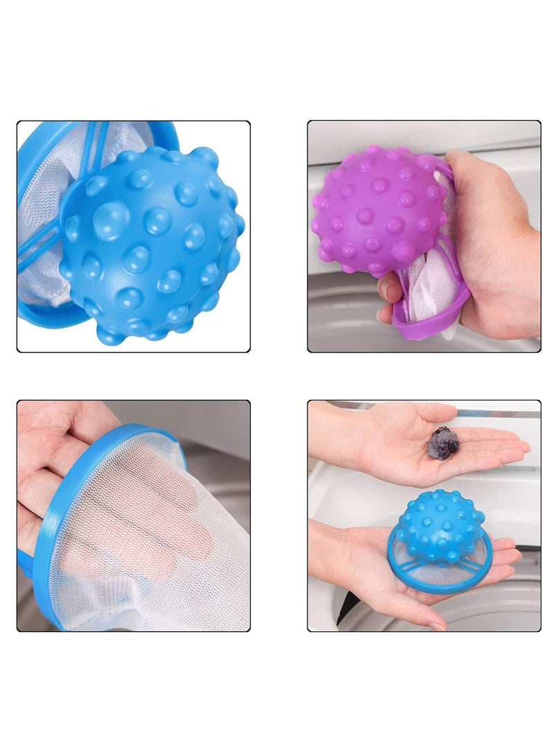 SYOSI Reusable Washing Machine Floating Lint Mesh Bag, Floating Pet Hair Lint Mesh Remover, Washing Machine Lint Traps, Hair Filter Net Pouch Washer Hair Catcher for Household Tool 6Pcs - Image 4