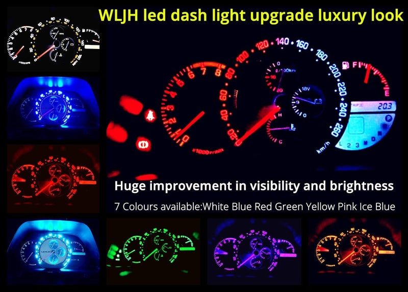 WLJH Ice Blue LED Bulb Kit for Lexus IS300 - Image 5