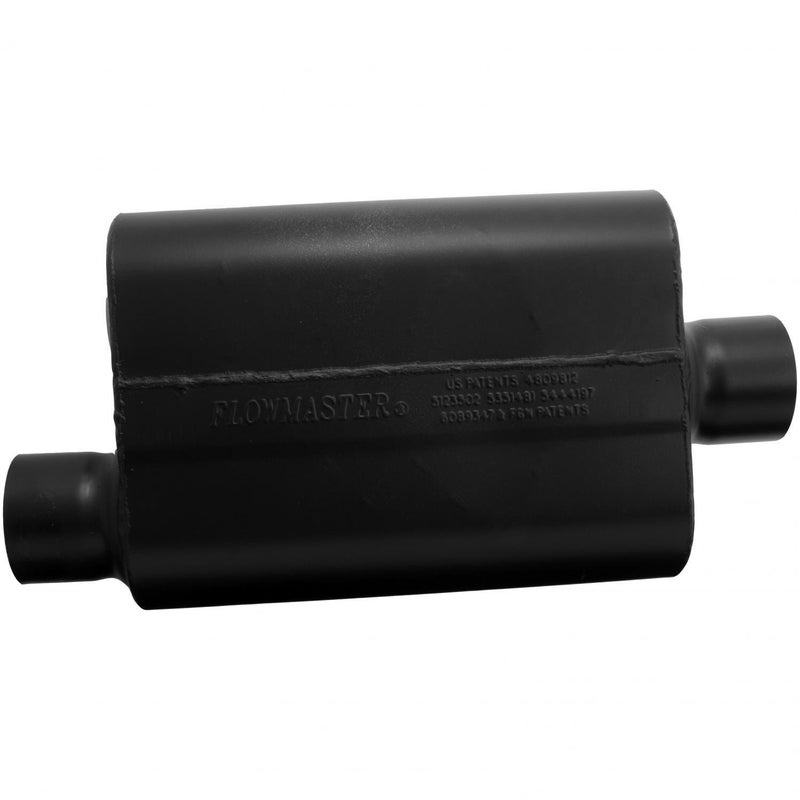 FLOWMASTER Flowmaster 943046 Super 44 Muffler - 3.00 Offset IN / 3.00 Center OUT - Aggressive Sound, Black - Image 2