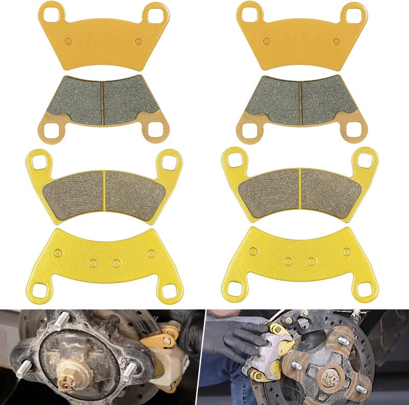 Deargooday Front and Rear Severe Duty Brake Pads for Polaris ACE RZR Ranger XP 500 570 700 800 900 - Image 1