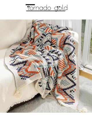 Knitted blanket Bohemian Air Conditioning Blanket Blanket Full Body Shawl Nap Blanket Multi-colored 130x170cm - pzsku/Z25909A88C6B3EC32E2F9Z/45/_/1717507648/451acf2a-ee5a-4fc1-bb5f-8ac5878338ce