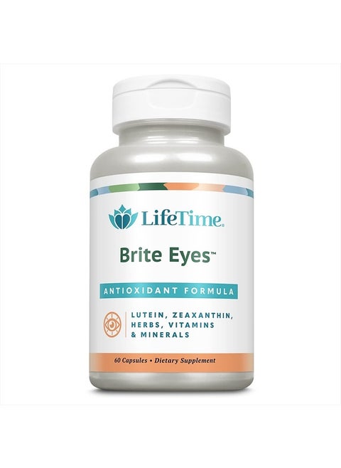Brite Eyes Antioxidant Formula | Supports Dry Eyes, Vision & Eye Health | with Lutein, Zeaxanthin, Bilberry, Vitamin A & C | 30 Servings