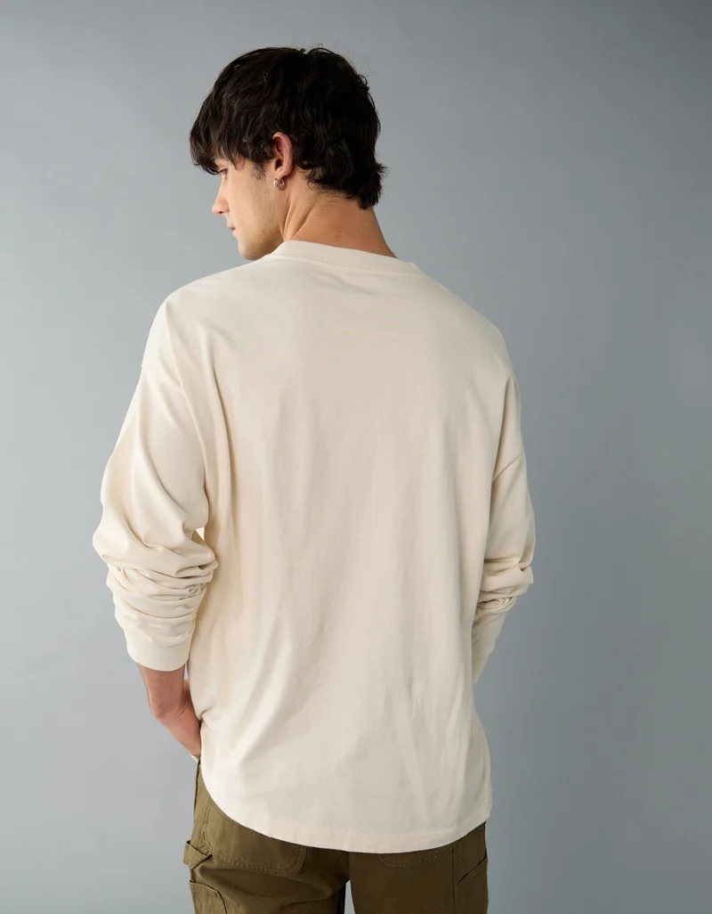 American Eagle  AE Long Sleeve Graphic T-Shirt for Men | Best Price UAE