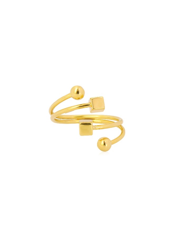 بفلح للمجوهرات خواتم من الذهب الأصفر عيار 18 قيراطًا لكل لحظة - Image 2