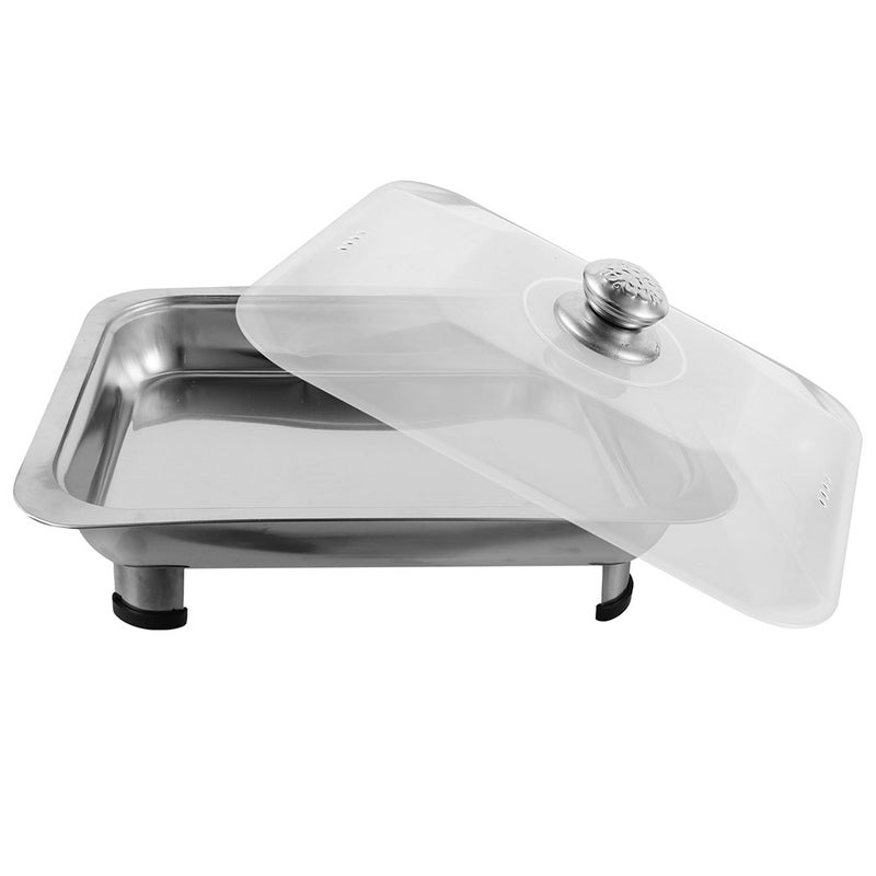 Buffet Server Tray Canteen Tray Fish Serving Platter Chafing Dish Tray Food Tray With Lid - Image 1