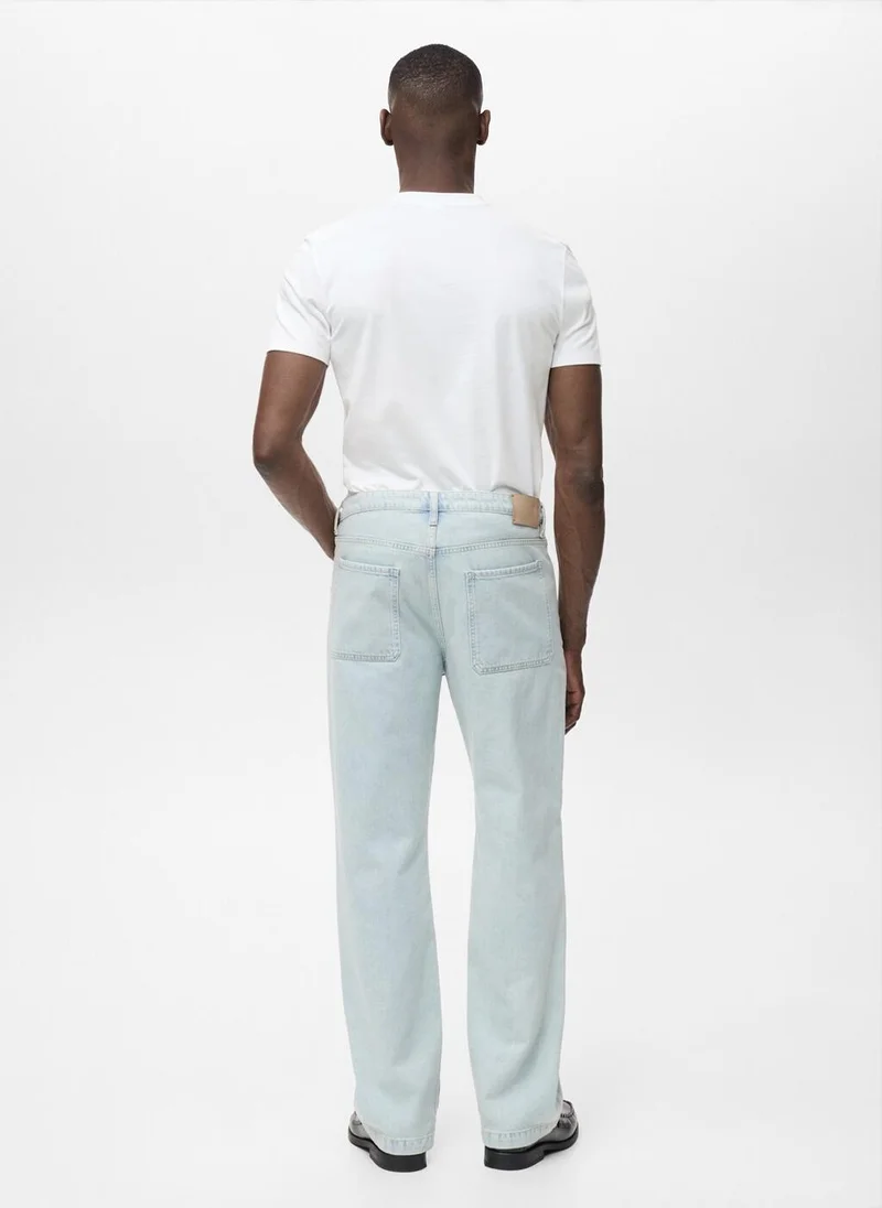 Mango Man Crew Neck Short Sleeve T-Shirt