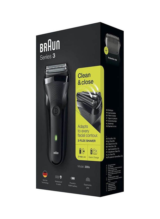 BRAUN 300s Black Dry For Men - Foil Shavers Black - Image 2