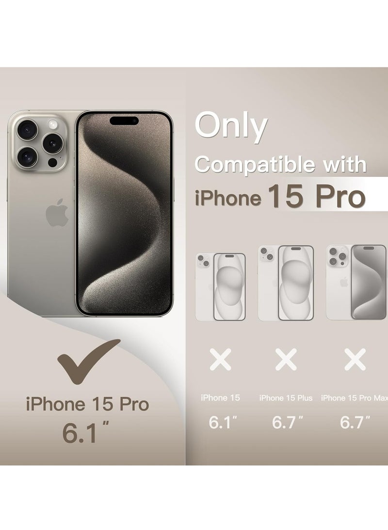 TIGER Ultra Slim (0.35mm Thin) Case for iPhone 15 Pro 6.1-Inch – Camera Lens Cover Full Protection, Lightweight Matte Finish PP Hard Minimalist Case, Wireless Charging Support, Scratch & Drop Resistant - Image 2