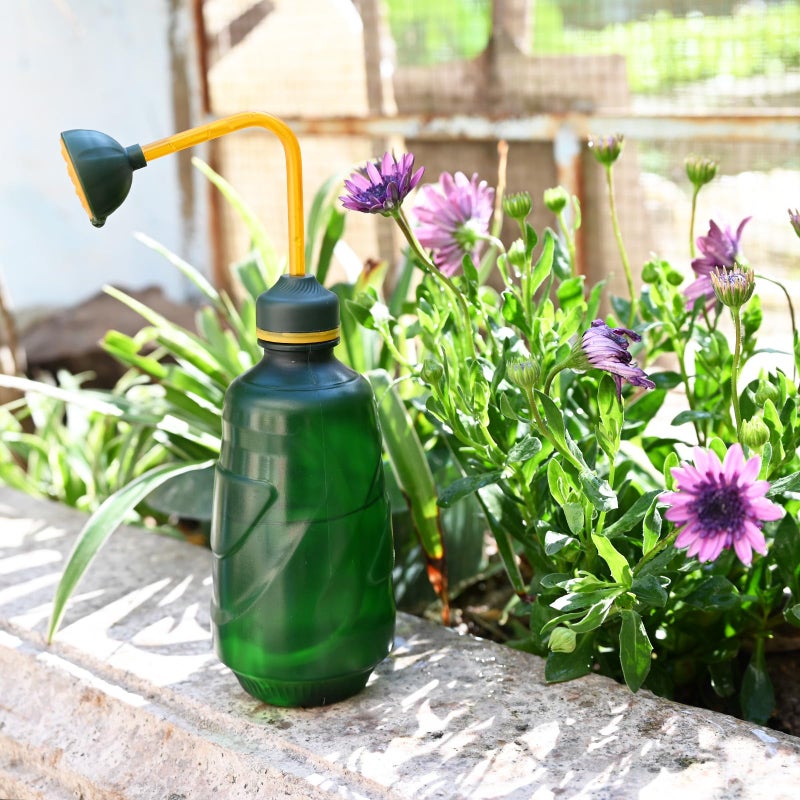 JUSUFU Watering Can for Seedlings, Small Watering Can for House Plant Garden Flower 0.45L (Green) - Image 4