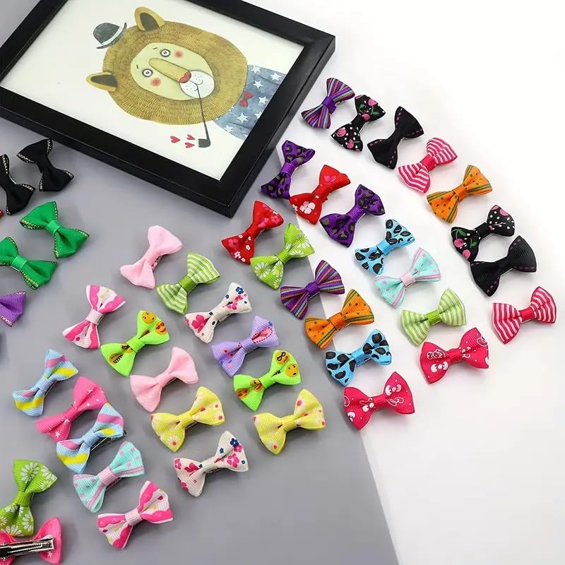 NEOBABY Alligator Bow Hair pin Hair accessories | Hair Clips for Girls and Kids Baby Toddlers (Assorted, Pack of 12 Pairs) - Image 1
