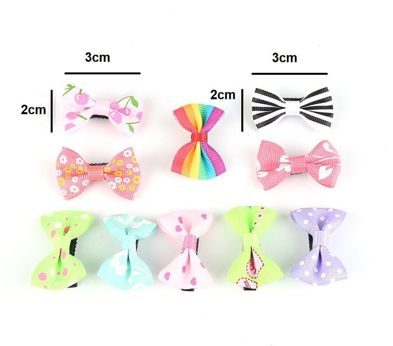 NEOBABY Alligator Bow Hair pin Hair accessories | Hair Clips for Girls and Kids Baby Toddlers (Assorted, Pack of 12 Pairs) - Image 4